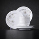 景德鎮（jdz）陶瓷餐具套裝家用小套組6碗4盤(pán)餐具高白瓷碗碟套裝清香和韻禮盒裝