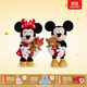 迪士尼（Disney）經(jīng)典米奇米妮毛絨玩偶玩具大號公仔抱枕兒童生日送女生情侶禮物 米奇米妮毛絨玩偶 贈禮袋