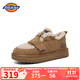 Dickies女士雪地靴舒適休閑平底鞋加絨加厚棉鞋 黃棕 37 