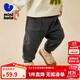 迷你巴拉【保暖抑菌】男女童長(zhǎng)褲加絨褲子冬新款 鐵灰20603 【蓄熱一體絨】 90