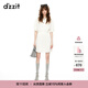 DZZIT【明星同款】地素連衣裙夏季白色少女感裙子女 米白色 S