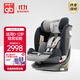 好孩子（gb）兒童安全座椅0-7-12歲通風(fēng)散熱車(chē)載嬰兒安全座椅 安全艙1號星際灰