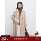 自巧小個(gè)子正肩西裝領(lǐng)毛呢外套女2024冬季新款100%羊毛設計感大衣 燕麥色 XS (2碼)