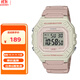 卡西歐（CASIO）手表復古小方塊防水學(xué)生運動(dòng)電子表男女情侶夜光腕表W-218HC-4A2