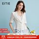 愛特愛（EITIE）氣質(zhì)干練修身薄款收腰小西裝短外套夏季新款職業(yè)裝B2403304 極光白10 XL 170