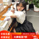 韋戒連衣裙女童10到15歲中大童學(xué)院風(fēng)甜美小清新吊帶連衣裙學(xué)生泡泡袖 襯衫+連衣裙 套裝 （優(yōu)質(zhì)質(zhì)量） 140（建議身高125-135cm）
