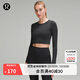 lululemon丨Ebb to Street 女士運(yùn)動(dòng)長袖 T 恤 LW3DZNS 黑色 XXS /2