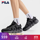 FILA斐樂(lè)帕尼尼男鞋運(yùn)動(dòng)鞋2025秋季新款籃球鞋休閑鞋面包老爹鞋 黑/鍛鐵灰-BF 42