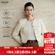 艾諾絲雅詩(shī)【商場(chǎng)同款】2025冬季新款通勤綿羊毛小香風(fēng)羊毛呢短外套40931087 奶油米 M