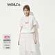 MO&Co.短袖T恤夏棉質(zhì)寬松H型水果印花減齡百搭MBE2TEET11 本白色 XS /155
