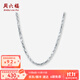 周六福  PT950鉑金項鏈男款車(chē)花簡(jiǎn)約素鏈節日禮物繩鏈送男友 42.94g 58cm