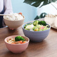 巧居巧具小麥秸稈餐具套裝大號米飯碗家用學(xué)生防摔吃飯面湯碗6寸碗4.5寸碗 小碗單個裝（北歐米）