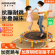 曼迪卡威蹦蹦床家用折疊兒童成人家庭健身扶手跳床寶寶彈跳室內蹭蹭床