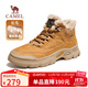 駱駝（CAMEL）雪地靴棉鞋保暖加絨戶(hù)外徒步工裝馬丁靴男 G13W342071 駝色 41