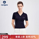 Navigare意大利小帆船女士T恤25夏季新品休閑簡(jiǎn)約POLO衫修身短袖針織衫女 海軍藍 M