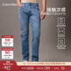 Calvin KleinJeans25春秋男士休閑通勤ck淺藍色微彈修身直筒牛仔褲4RAB703 UL9-牛仔淺藍 33