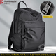 羅梅達爾（Rommedal）男士雙肩包尼絨商務(wù)休閑大容量旅行包16寸電腦包男士背包單肩包男 黑色【43*30*18cm】