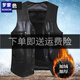 羅蒙（ROMON）羅蒙馬甲中老年加厚皮坎肩皮毛一體背心仿羊毛內膽可拆卸 黑色/綿羊皮馬甲 里 加絨 XL 建議90-120斤