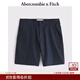 Abercrombie & Fitch【百搭多口袋】男裝25夏季美式百搭通勤寬松西裝短褲128-5037 深海軍藍 32 W(180/82A)