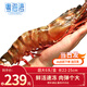粵海灣南海巨型黑虎蝦超大特大號 老虎蝦大蝦生鮮海鮮禮盒年貨送禮蝦類(lèi) 超大6頭 700g(凈重)  長(cháng)22-25cm 順豐/深圳|北京|武漢發(fā)貨