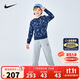 NIKE3BRAND 耐克童裝男女童圓領(lǐng)衛衣+長(cháng)褲2件套2025春季兒童套裝