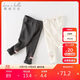 戴維貝拉【商場(chǎng)同款】女童打底褲兒童秋冬2023女寶寶加絨褲子