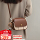 YUYULA牛皮包包女包斜挎包輕奢品牌單肩小圓包生日禮物高級感送女友老婆