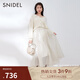 SNIDEL秋冬優(yōu)雅氣質(zhì)高腰雪紡歐根紗A字半身裙SWFS234229 圓點(diǎn)圖案 M (1)