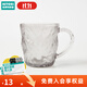 NITORI宜得利家居 ins風(fēng)家用透明高顏值杯子洗漱杯冰紋玻璃漱口杯 灰色