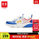安德瑪（Under Armour）男女童跑步鞋休閑運動(dòng)鞋秋冬耐磨閃穿跑鞋2441303 白/藍 37.5碼 