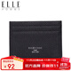 ELLE HOMME 男士商務(wù)時(shí)尚卡包 超薄迷你卡片包 多卡位牛皮銀行卡夾卡套ED786504040黑色