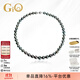 GiO珠寶 巴洛克黑珍珠項鏈海水珍珠珠串925銀生日禮物送老婆 螺紋珠8-10mm