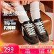 斯凱奇（Skechers）閃穿鞋女士板鞋秋季2025新款T頭阿甘鞋休閑德訓鞋185323W