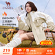 駱駝（CAMEL）三防戶(hù)外休閑外套中性加絨運動(dòng)風(fēng)衣 J23CA6L6023 卡其 M