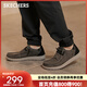 斯凱奇（Skechers）男鞋秋冬一腳蹬樂(lè )福鞋帆布鞋厚底低幫休閑商務(wù)鞋66387 黑色/BLK 41