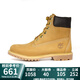 添柏嵐（Timberland）【保稅直發(fā)】女鞋大黃靴戶(hù)外防水潮流百搭 10361 寬版 小麥色 38 (US7)