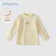 JELLYBABY女童半高領(lǐng)打底衫6歲寶寶冬裝嬰兒加絨上衣兒童長(cháng)袖t恤冬