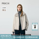 PRICH時(shí)尚復古雙面穿軟糯毛絨感外套2025冬季新款短款皮草上衣女 16淺灰色 S 160