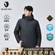 布來(lái)亞克秋冬男士戶(hù)外GORE羽絨80內膽中長(cháng)款三合一WLM623 炭灰色 男款XL180/96A