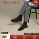 THOM WILLS切爾西靴男真皮反絨煙筒靴中筒男士英倫風(fēng)休閑皮靴冬季男鞋男靴 深咖色E1841 39 /6.5碼