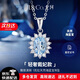 IL&COIL&COIL&CO尤珂 天然海藍寶項鏈女戴妃吊墜S925銀新年本命年禮物送女友老婆