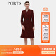 PORTS寶姿秋季新款女裝商務(wù)通勤束腰連衣裙ALD9D017PWB006 瑪莎紫 XXS (0)