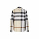 BURBERRY男士百搭時(shí)尚襯衫 81054661 XL 灰色拼色