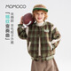 瑪米瑪卡（MOMOCO）童裝男童外套2025冬款中大童潮流時(shí)尚外套 綠色 120