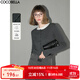 COCOBELLA[miu系穿搭]32支雙股細膩彈力短款針織衫疊穿毛衣MZ0001 深灰色 S