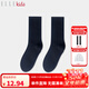 ELLE KIDS童裝 5A抗菌多彩襪高橡筋男童女童襪子（手工對目+抗菌） 深藏青 均碼