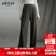 艾諾絲雅詩(shī)【商場(chǎng)同款】2025冬季新款百搭休閑褲直筒闊腿褲長(cháng)褲女40933185 煙灰色 S