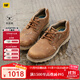 CAT卡特25季新品男士戶(hù)外防水牛皮低幫休閑鞋商場(chǎng)同款 棕色 41