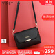 viney牛皮斜挎包包女包百搭單肩包媽媽包中年生日禮物送女友老婆 【黑色】高級感實(shí)用品牌高檔洋氣小包 休閑輕奢小眾百搭小方包