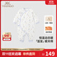 英氏（YEEHOO）夾棉連體衣動(dòng)態(tài)恒溫嬰兒衣服秋冬保暖新生兒衣服精梳棉寶寶爬服